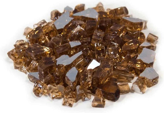 Brown Firepit Glass Stones