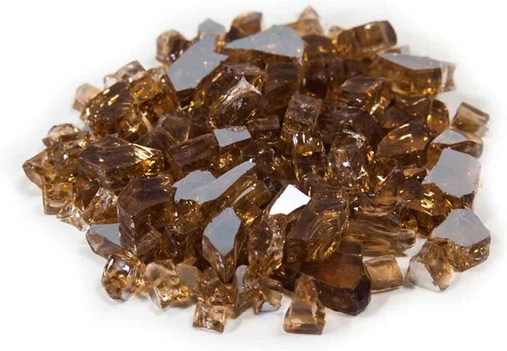 Brown Firepit Glass Stones