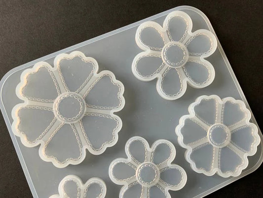 5 in 1 3D Flower Mould