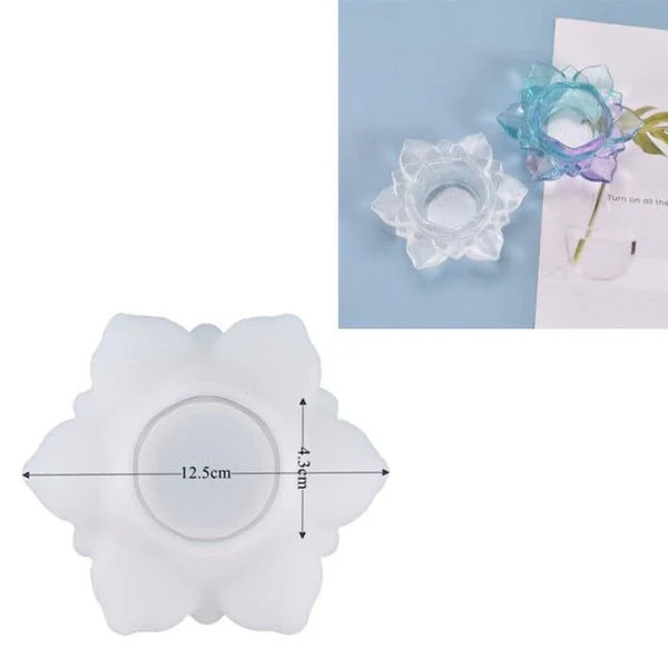 Silicone Lotus Tea Light Candle Holder Mould
