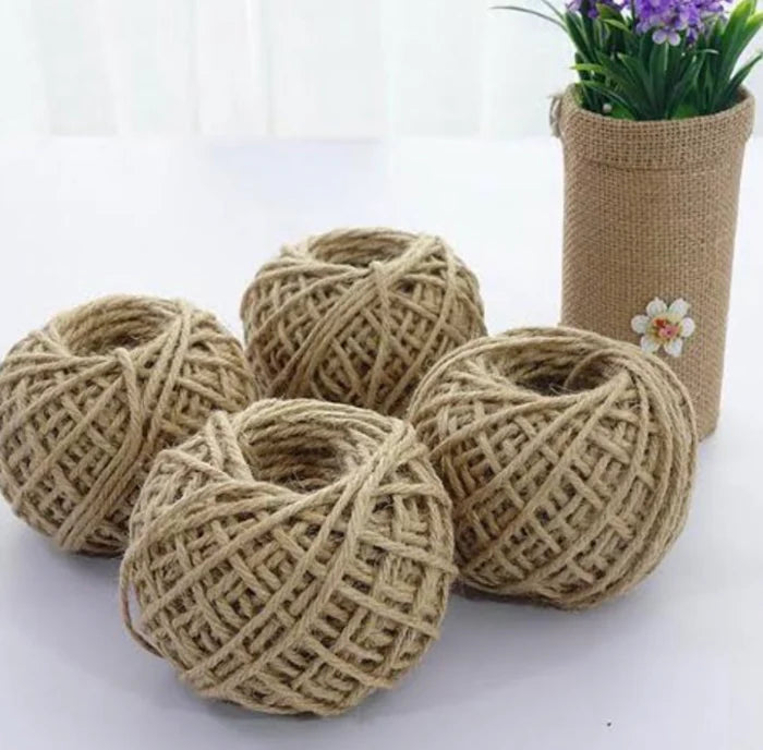 Natural Vintage Jute Rope Roll 50 mtr