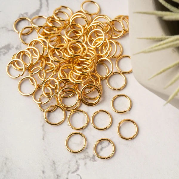 Gold Jump Ring : 7mm