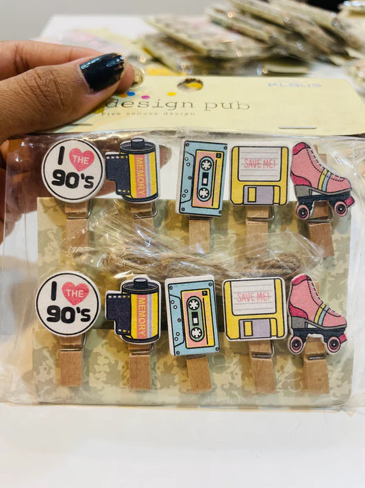 Fancy Wooden Clips Mix