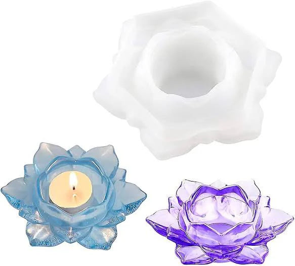 Silicone Lotus Tea Light Candle Holder Mould