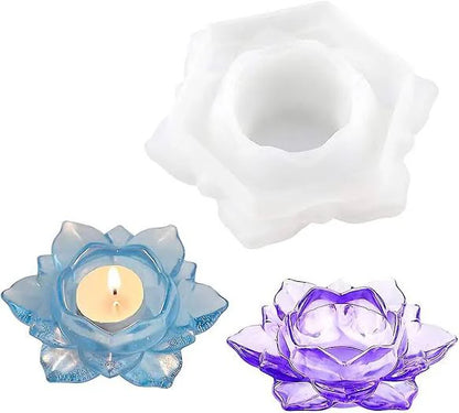 Silicone Lotus Tea Light Candle Holder Mould