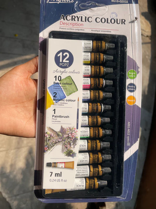 Premium Acrylic Paint Set : 12 pc