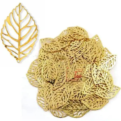 Gold Metal Leaves [Pack of 6]