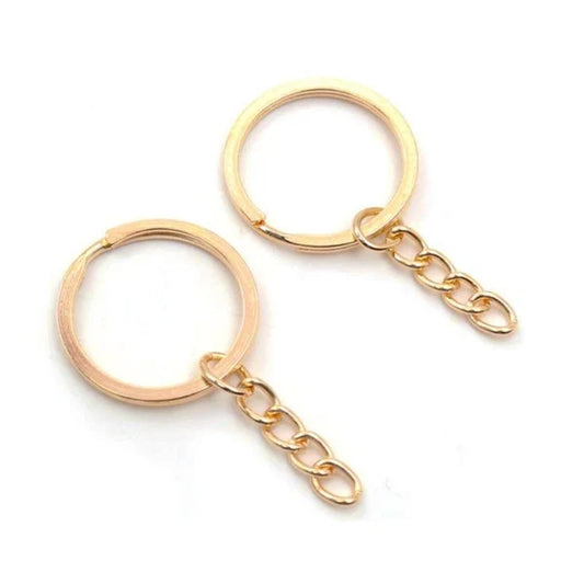 Keychain Rings : Gold