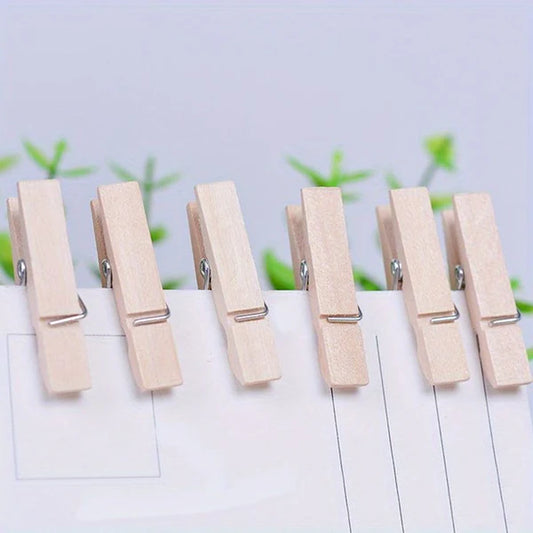 Plain Wooden Clips