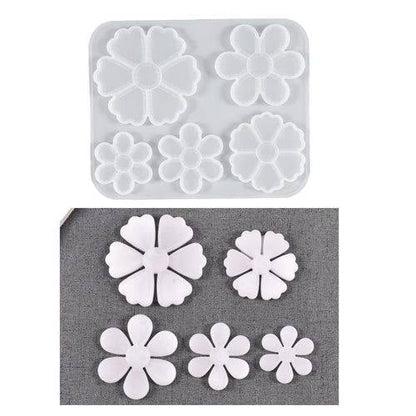 5 in 1 3D Flower Mould