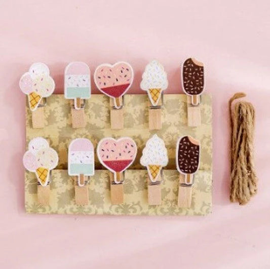 Fancy Wooden Clips Mix