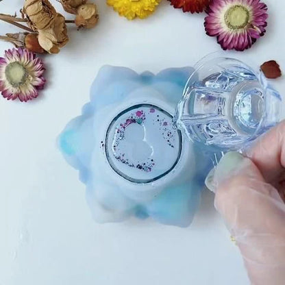 Silicone Lotus Tea Light Candle Holder Mould