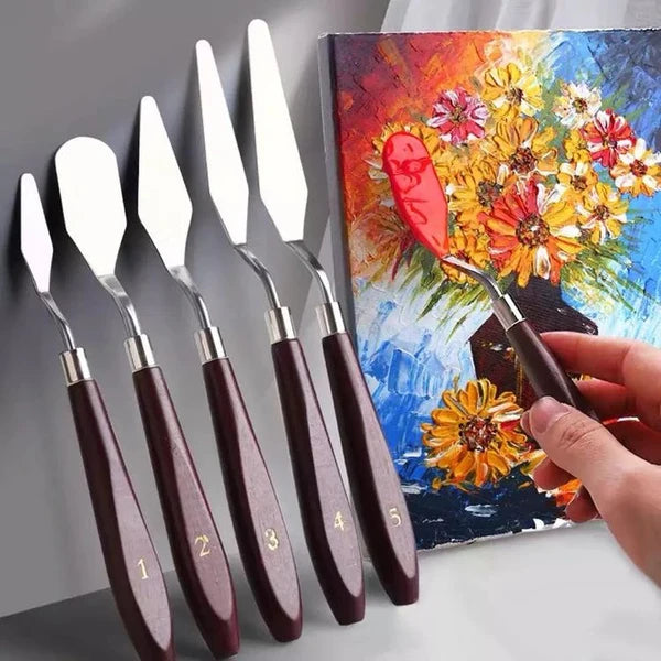 Metal Painting Knife - 5 Pc