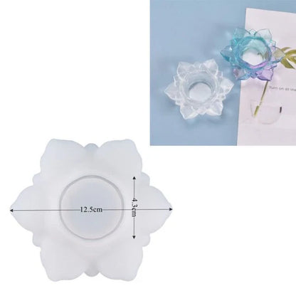 Silicone Lotus Tea Light Candle Holder Mould