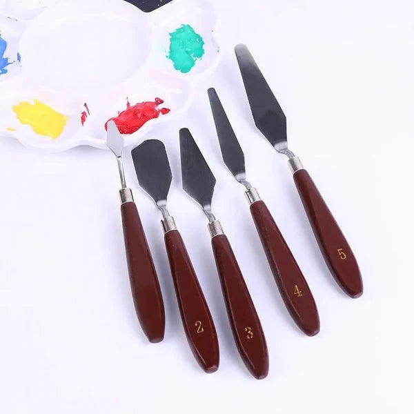 Metal Painting Knife - 5 Pc