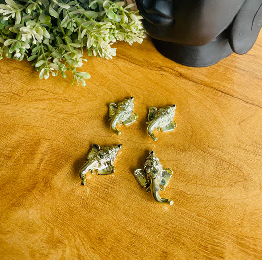 Golden Ganeshji Face [Pack of 4]