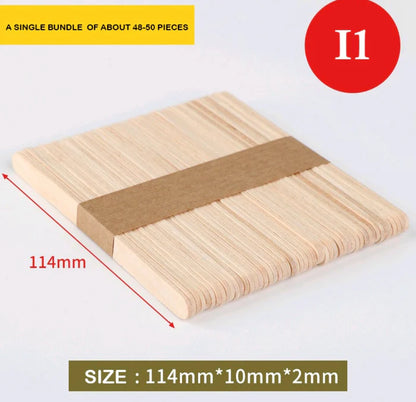 Resin Mixing Wooden Sticks : Small [Pack of 50]